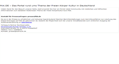 Desktop Screenshot of fkk.de