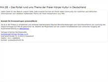 Tablet Screenshot of fkk.de